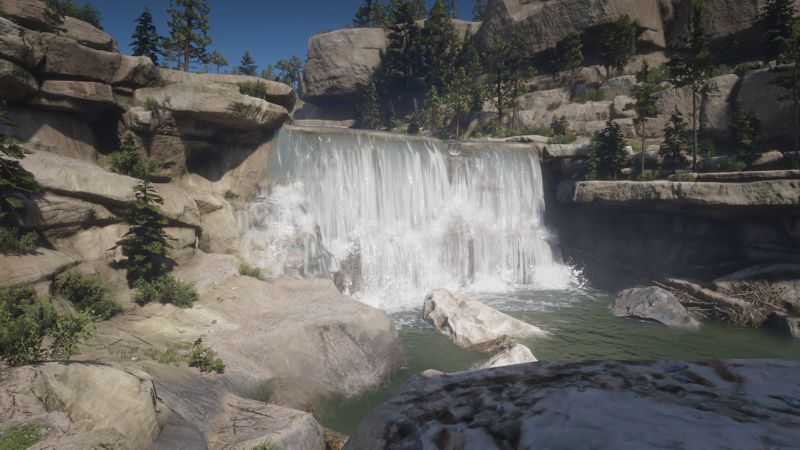 Image showing a waterfall in game... beautiful