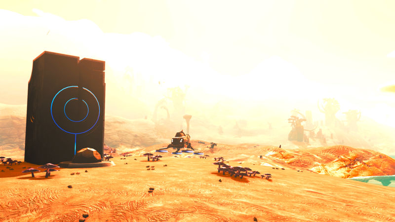 images shows a storm at a monolith site