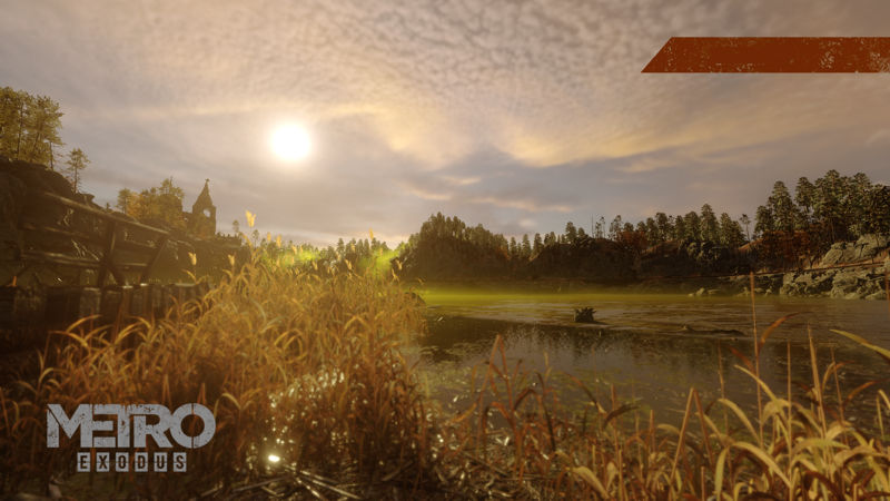 Image shows landscape from Metro Exodus