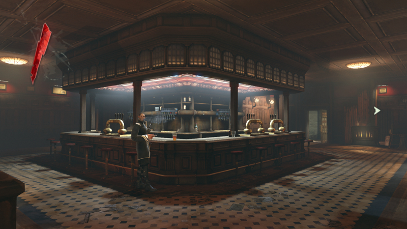 view showing the bar in the Hounds Pit