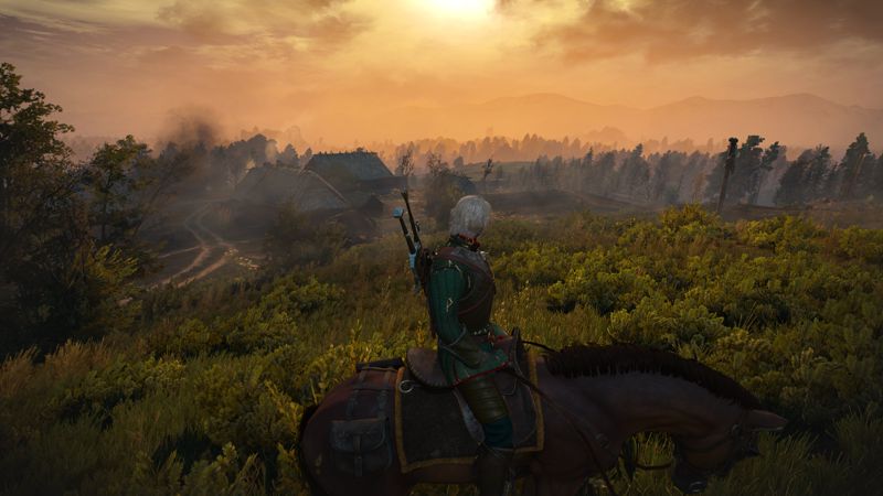 Image showing the sunset in the wilds