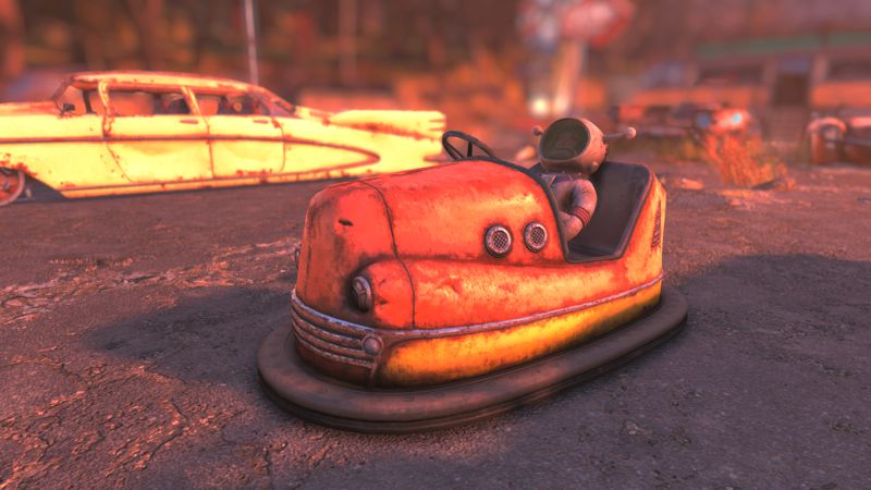 Image shows a toy dummy in a bobcar