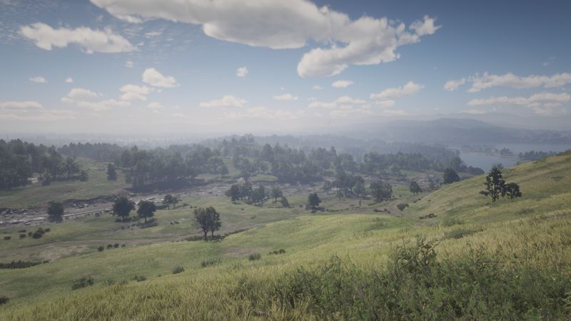 Image showing a hazy hill region