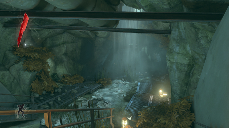 image show a sewer scene