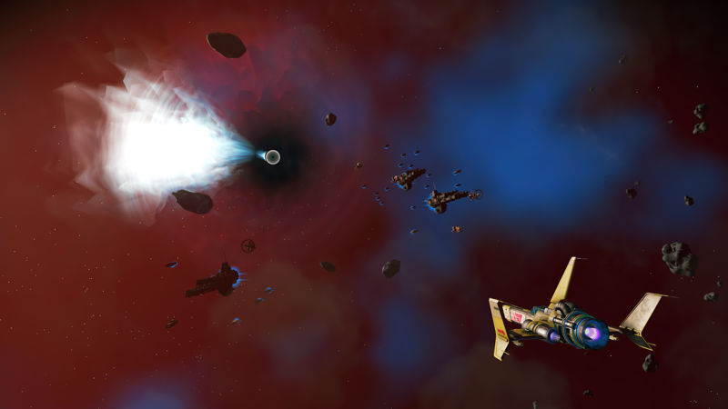 Image showing a Black Hole in No Mans Sky.