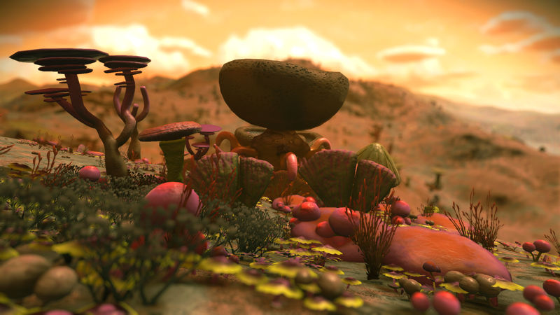 imag shows a fungal world