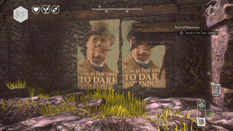 image show a post of Churchill